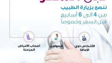 قامت وزارة الصحة بتفعيل حملات ميدانية وإلكترونية للتوعية عن الارشادات الصحية اثناء السفر #سافر_بصحة 4 1217 0