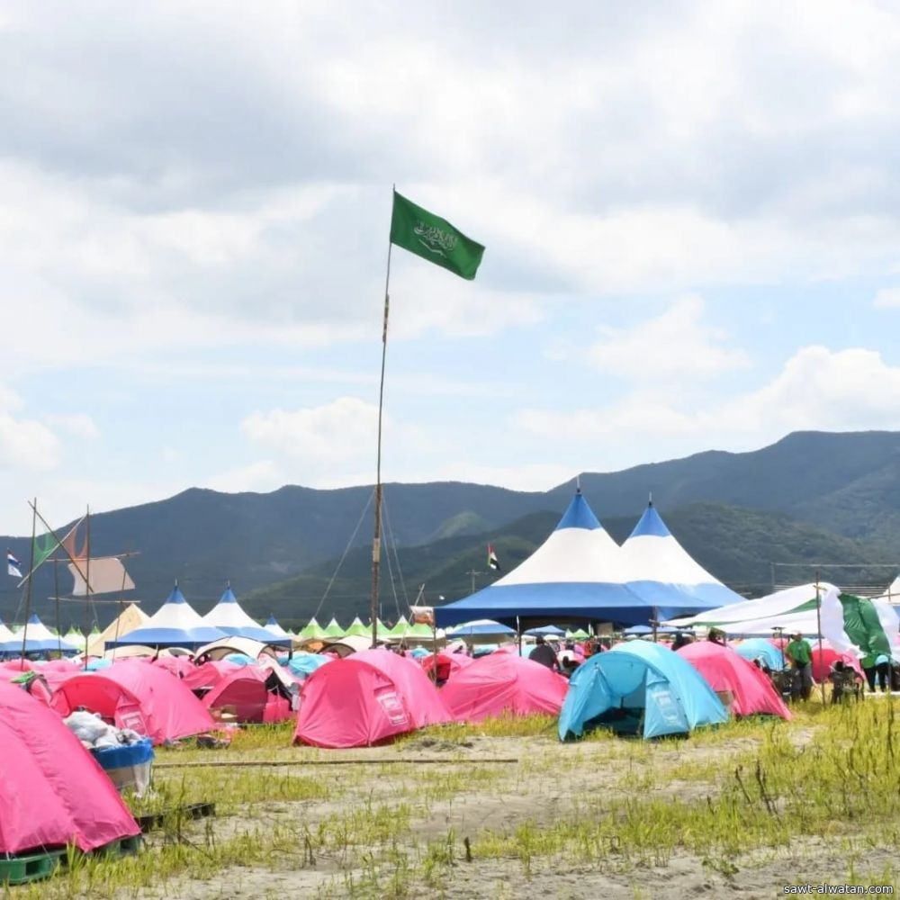 العلم الوطني السعودي يرتفع خفاقاً في سماء كوريا الجنوبية 13 1239 0