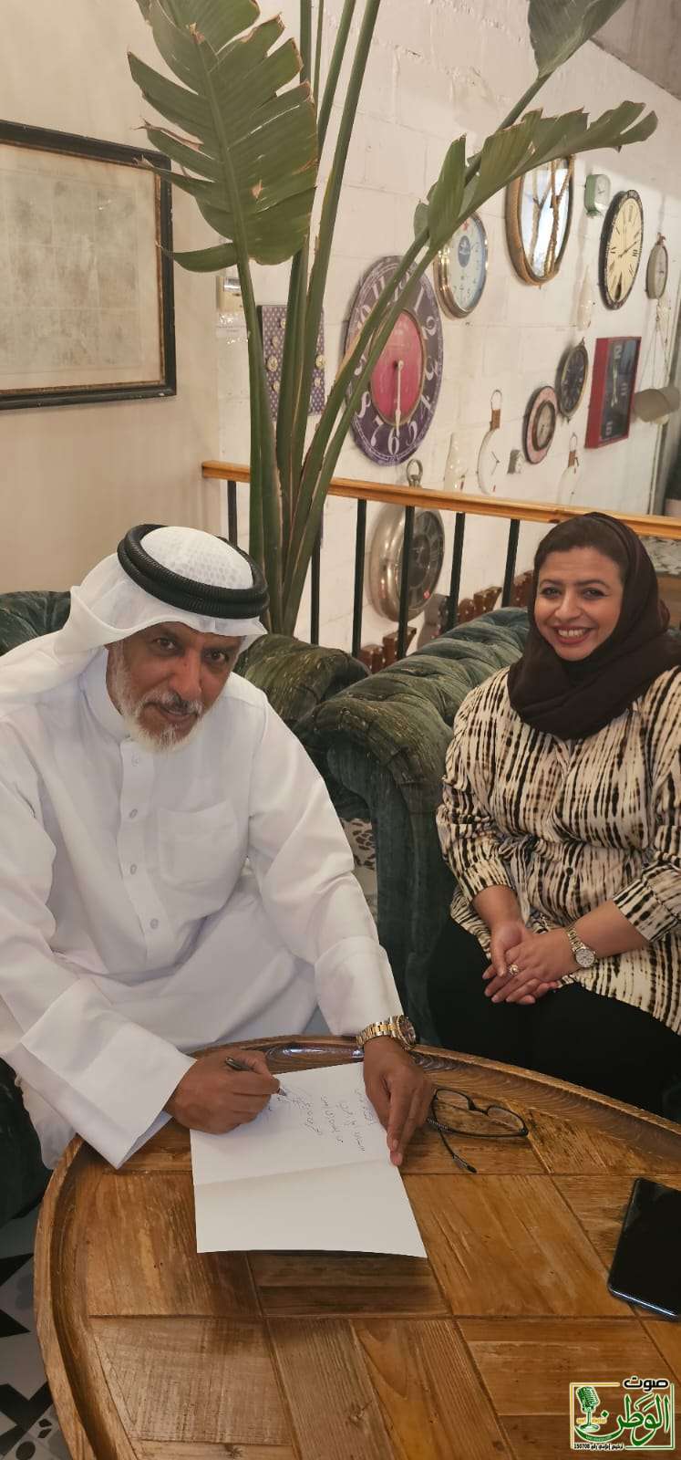 أمسية رمضانية مميزة لتدشين التعاون الإعلامي والتربوي والأكاديمي بين الشيخ صلاح الجودر والمذيعة والكاتبة أمل الحربي 7 IMG 20240329 WA0321